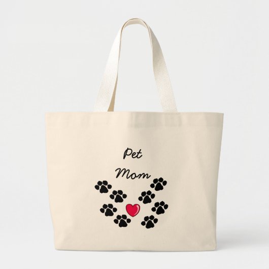 Pets Pawprinters Grote Tote Bag (Voorkant)