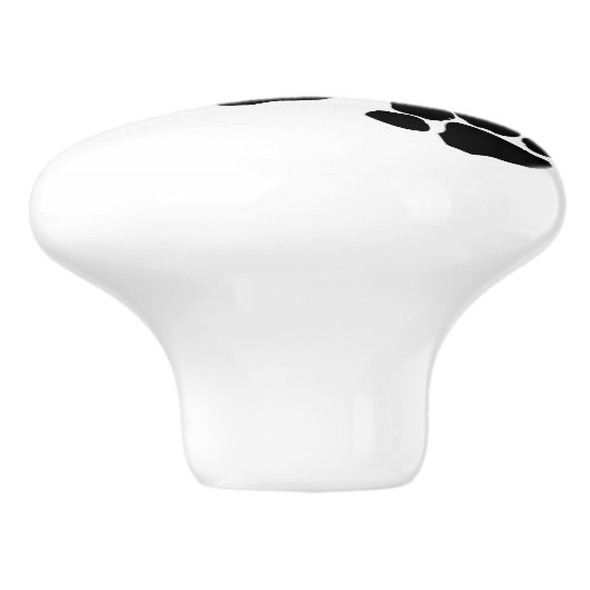 Pets Pawprinters Keramische Knop (Zijkant)