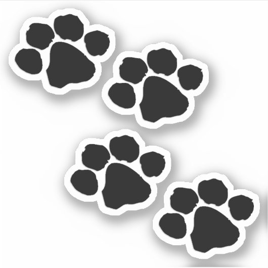 Pets Pawprinters Sticker (Voorkant)
