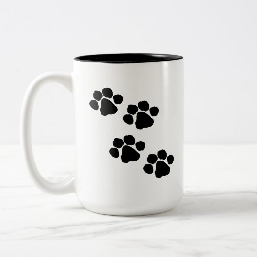 Pets Pawprinters Tweekleurige Koffiemok (Links)