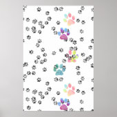 Pets Pawprints Poster (Voorkant)