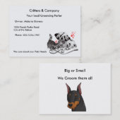 Pets-profielkaart Visitekaartje (Voorkant / Achterkant)