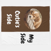 Pet's Side | Mijn kant Fleece Deken (Voorkant (Horizontaal))