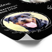 Pets Signature Drinken Custom 3 Photo Wedding Bar Poster (Hoek)