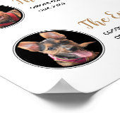 Pets Signature Drinken Wedding Cocktail Menu Poster (Hoek)