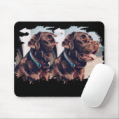 Pets Simple Modern Cool Tygraphy Name And Photo T  Muismat (Met muis)