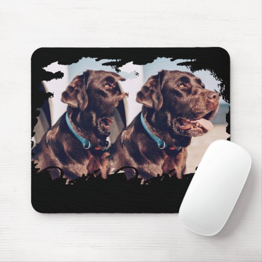 Pets Simple Modern Cool Tygraphy Name And Photo T  Muismat (Met muis)