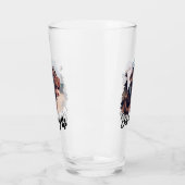 Pet's Simple Modern Cool Typografie Naam en foto Glas (Links)