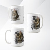 Pet's Simple Modern Cool Typografie Naam en foto Koffiemok