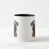 Pet's Simple Modern Cool Typografie Naam en foto Mok (Midden)