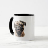 Pet's Simple Modern Cool Typografie Naam en foto Mok (Voorkant links)