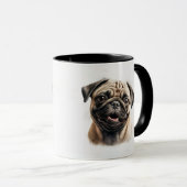Pet's Simple Modern Cool Typografie Naam en foto Mok (Voorkant rechts)