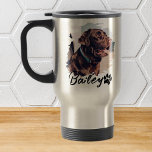 Pet's Simple Modern Cool Typografie Naam en foto Reisbeker<br><div class="desc">Dit eenvoudige en moderne ontwerp is samengesteld uit moderne eenvoudige speelse scripttypografie. Voeg aangepaste huisdierenfoto toe.</div>