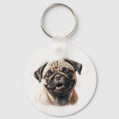 Pet's Simple Modern Cool Typografie Naam en foto Sleutelhanger (Achterkant)