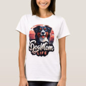 Pet's Simple Modern Cool Typografie Naam en foto T-shirt (Voorkant)