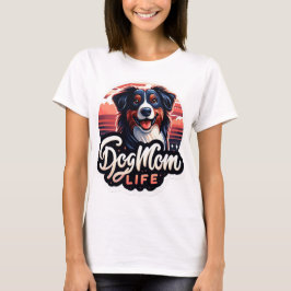 Pet's Simple Modern Cool Typografie Naam en foto T-shirt