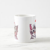 Pet's Simple Modern Cool Typografie Naam Twee Foto Koffiemok (Center)