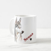 Pet's Simple Modern Cool Typography Naam Koffiemok (Voorkant links)