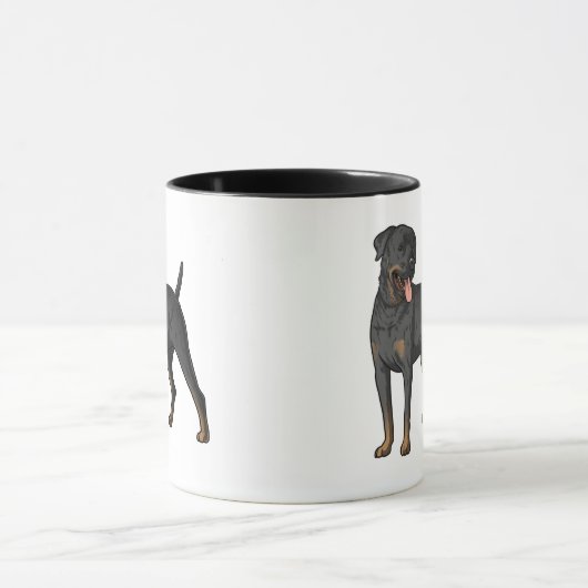 Pet's Simple Modern Cool Typography Photo Mug Mok (Midden)