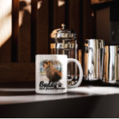 Pet's Simple Modern custom Name and Photo Mok