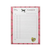 petsitter dagelijkse planner notitieblok (Linkerzijde)