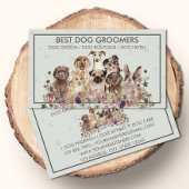 PetSitter-honden die op bloemen zitten Visitekaartje