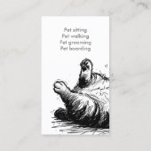 Petsitter Per Minder Dieren Katten Visitekaartje (Achterkant)