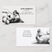 Petsitter Pet Minder Dieren Honden Visitekaartje (Voorkant / Achterkant)