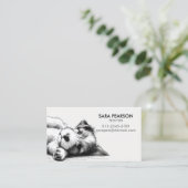 Petsitter Pet Minder Dieren Honden Visitekaartje (Staand voorkant)