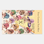  Petten Aangepaste stickers voor monogram (Voorkant)