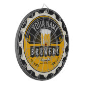 Petten bast brouwerijbier dartbord (Voorkant Links)