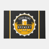 Petten bast brouwerijbier deurmat (Voorkant)