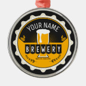 Petten bast brouwerijbier metalen ornament (Voorkant)