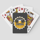 Petten bast brouwerijbier pokerkaarten (Achterkant)