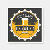 Petten bast brouwerijbier servet (Voorkant)