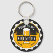 Petten bast brouwerijbier sleutelhanger (Voorkant)