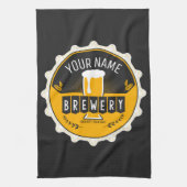 Petten bast brouwerijbier theedoek (Verticaal)