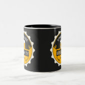 Petten bast brouwerijbier tweekleurige koffiemok (Center)