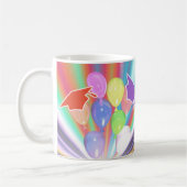 Petten en ballonnen voor het vieren van afstuderen koffiemok (Links)