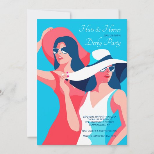 Petten en Paarden Derby Kaart (Voorkant)