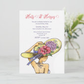 Petten en paarden Derby Party Invitation Kaart (Staand voorkant)