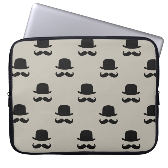 Petten en snuisters laptop sleeve (Voorkant)