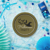 Petten en vleermuizen, Halloween Party Papieren Bordje (Feest)