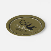 Petten en vleermuizen, Halloween Party Papieren Bordje (Gekanteld)