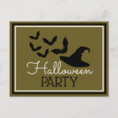 Petten en vleermuizen, uitnodiging van de Hallowee (Voorkant)