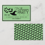 Petten en vleermuizen, uitnodiging voor een Ticket Informatiekaartje (Voorkant / Achterkant)