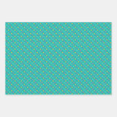 Petten, handtassen en harten Blauwgroen Moederdag Inpakpapier Vel (Voorkant 3)