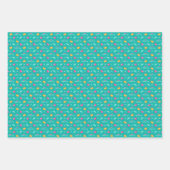 Petten, handtassen en harten Blauwgroen Moederdag Inpakpapier Vel (Voorkant 2)