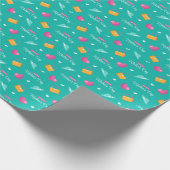 Petten, handtassen en harten Moederdag Cadeaupapier (Hoek)