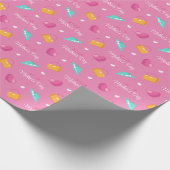 Petten, harten en handtassen Moederdag Cadeaupapier (Hoek)